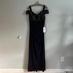 RMRichards Navy Gown SZ 14 Never Worn w/tags